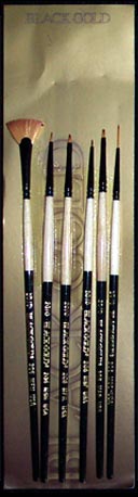 This set contains: Flats 206WVF-8,12 Filberts 206WVFIL-4,8 Angular 206WVA-3/8,1/2